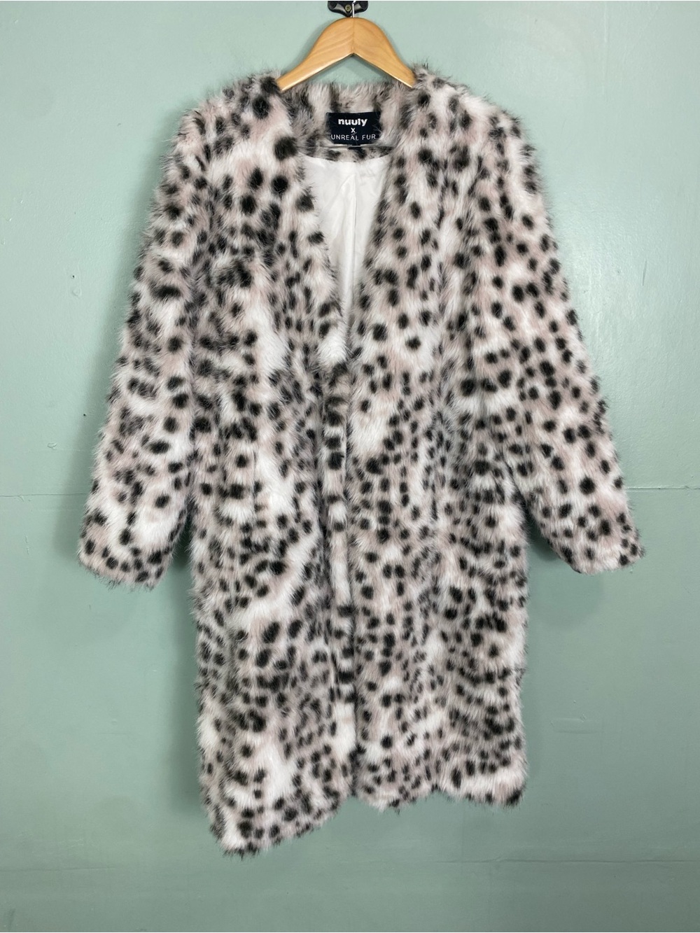 Unreal Fur Halation Longline Faux‎ Fur Coat Medium